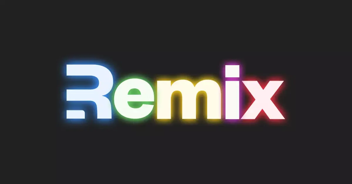 Glowing Remix logo